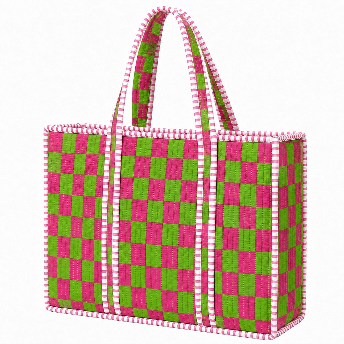 Christmas Checkered Mini Tote