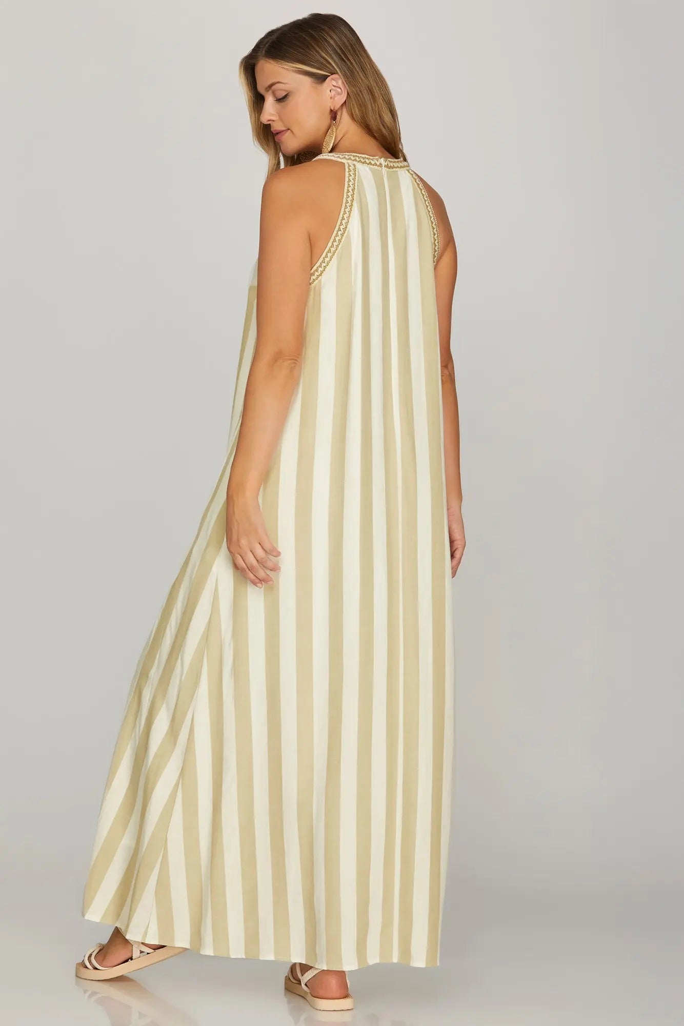 Heather Maxi Dress - Taupe