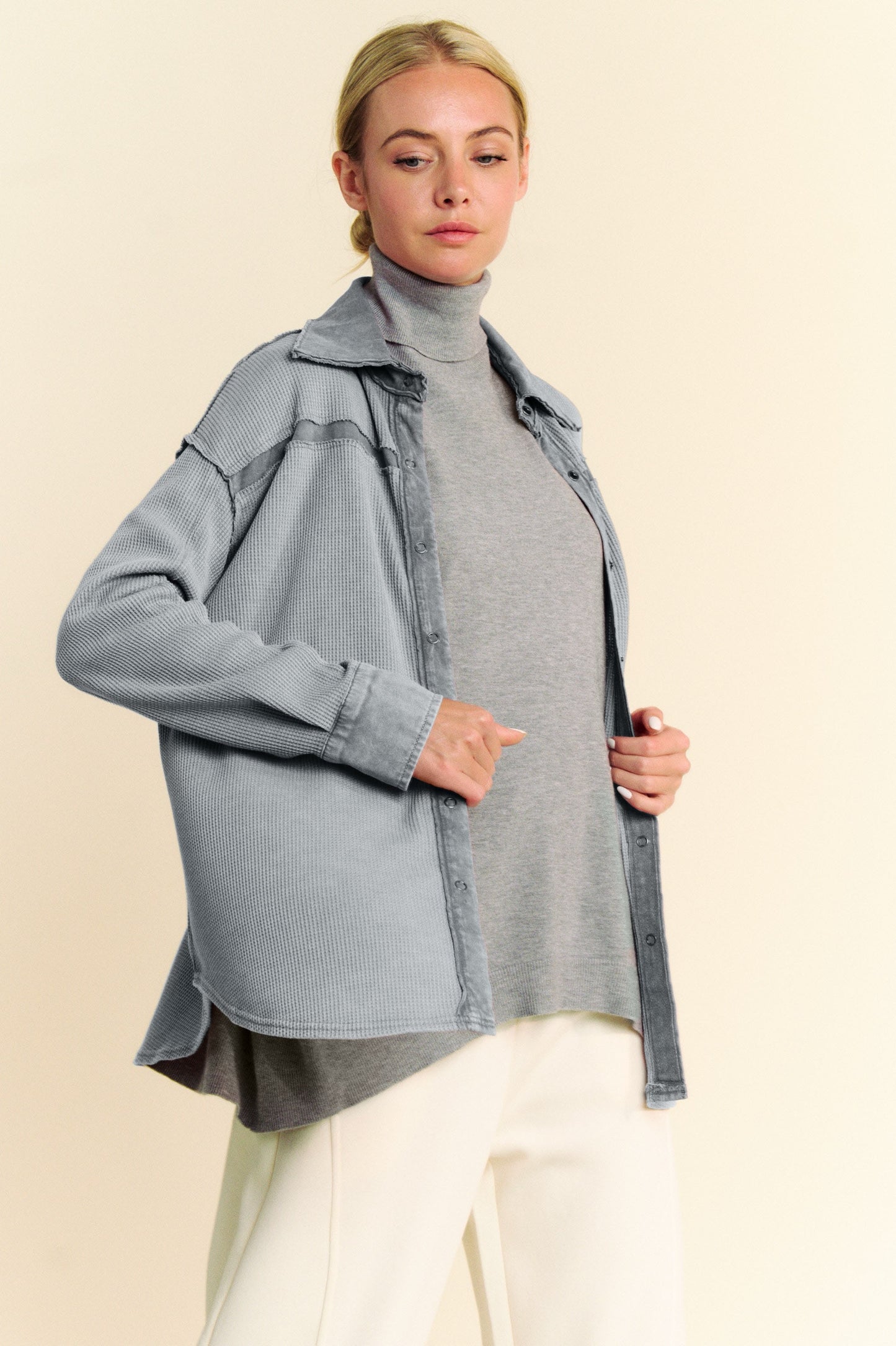 Fiona Waffle Shacket