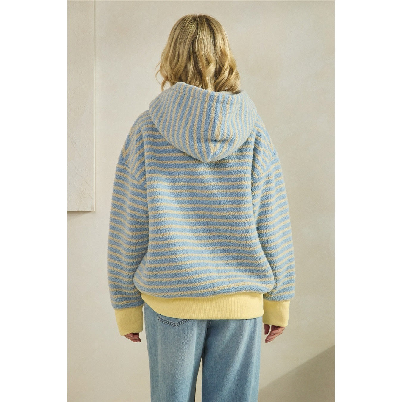 Teddy Striped Hoodie