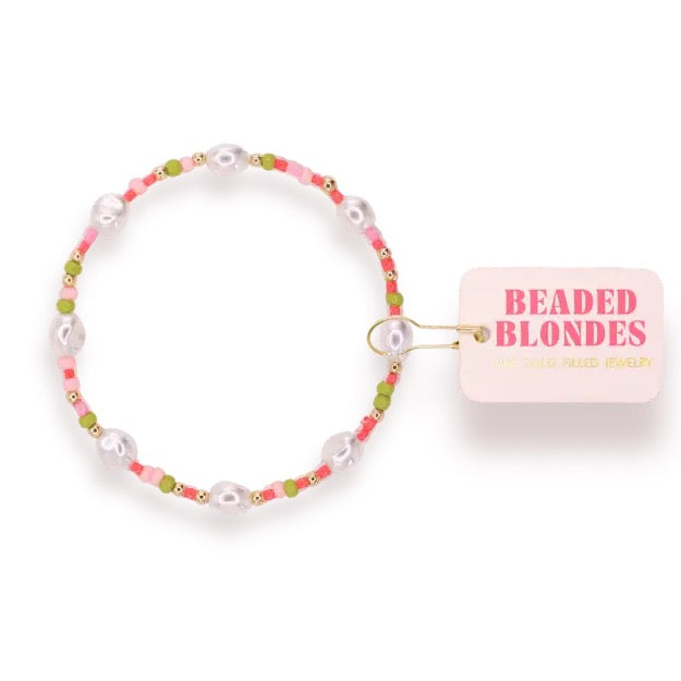 Watermelon Sprinkle Pearl Bracelet