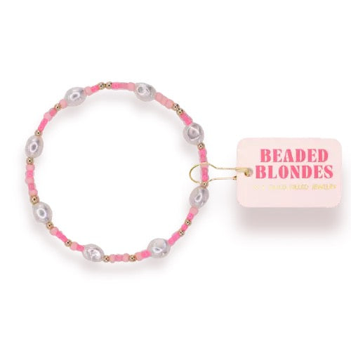 Flamingo Sprinkle Pearl Bracelet