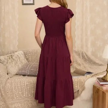 Faith Flutter Sleeve Dress
