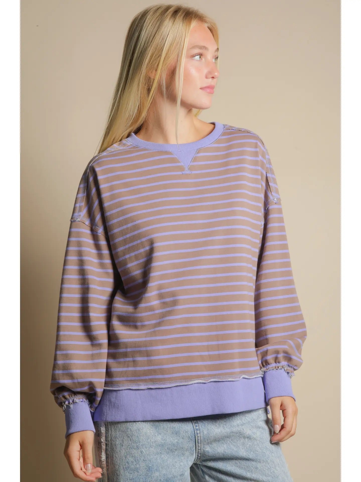 Lydia Striped Sweatshirt