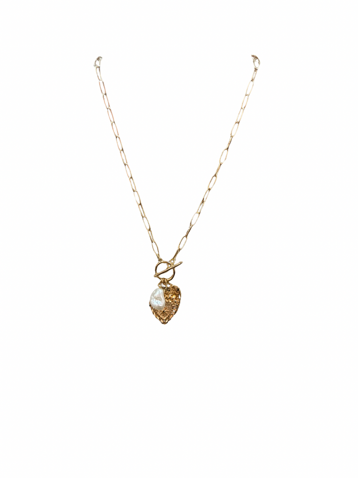 Large Heart & Pearl
