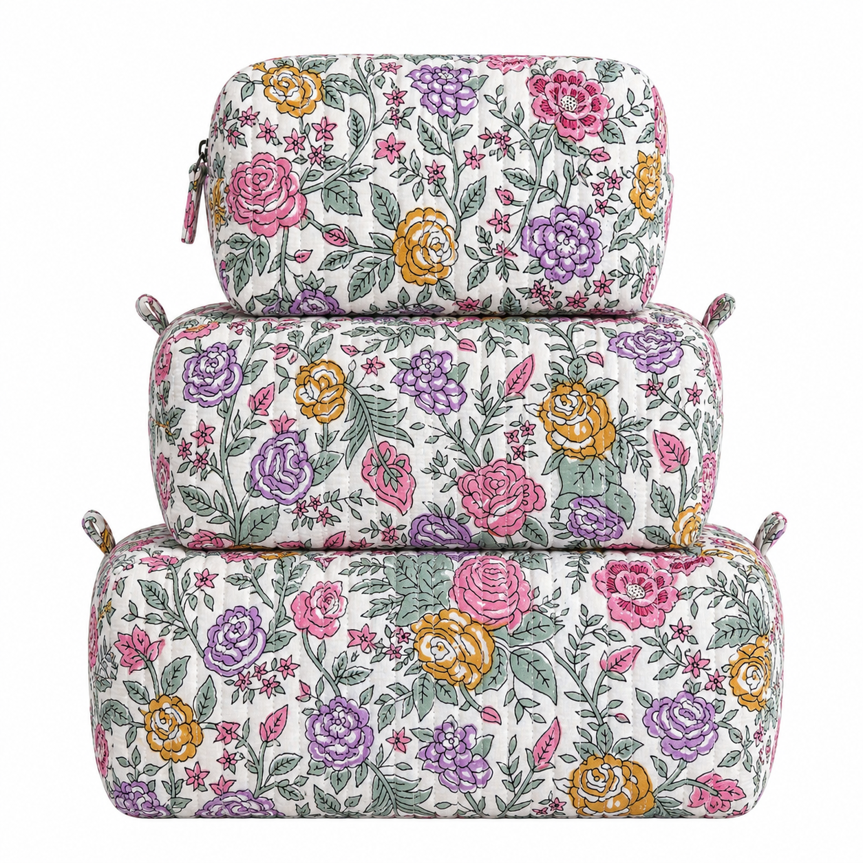 Pastel Multi Floral Quilted Bag
