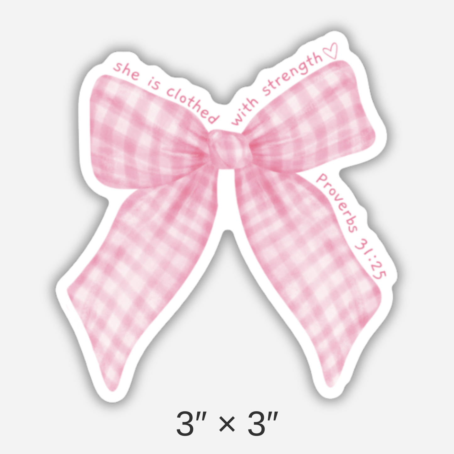 Coquette Bow Bible Sticker | Christian Stickers | Faith
