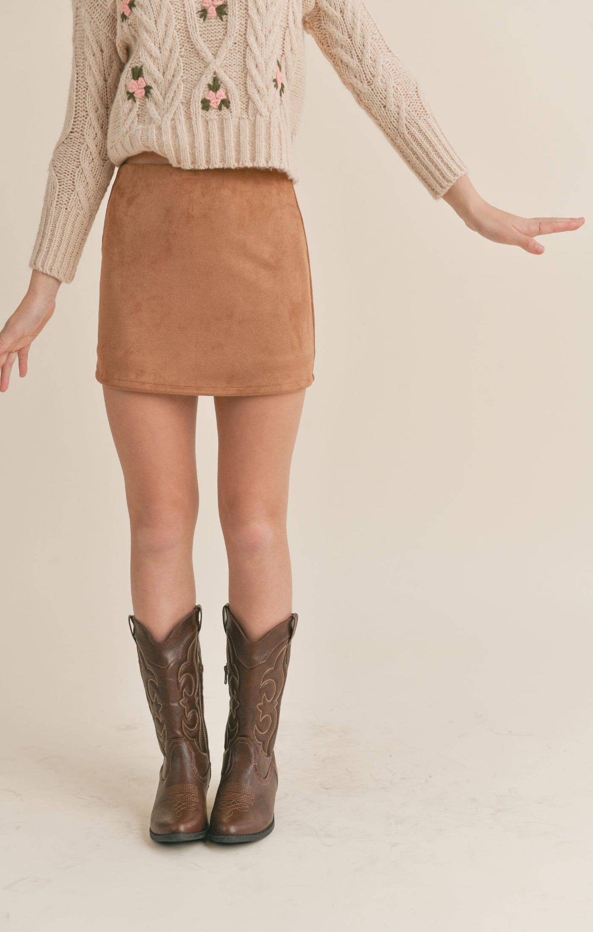 Rylie Suede Skirt