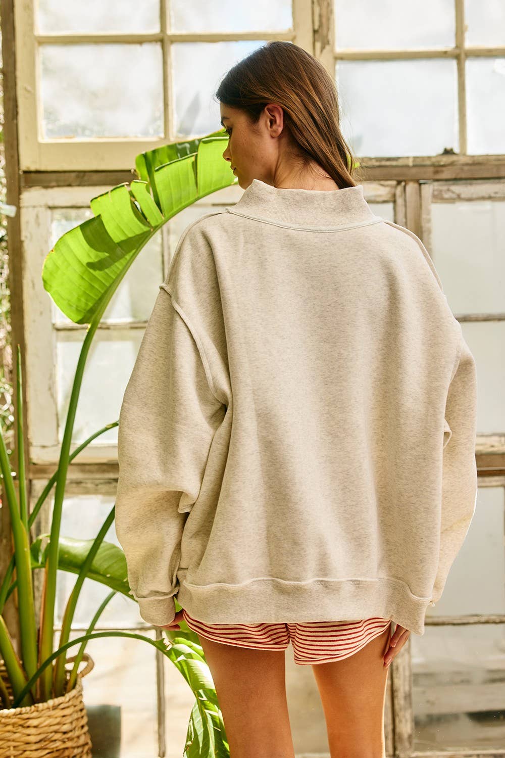 WWJD Patchwork Mock-neck