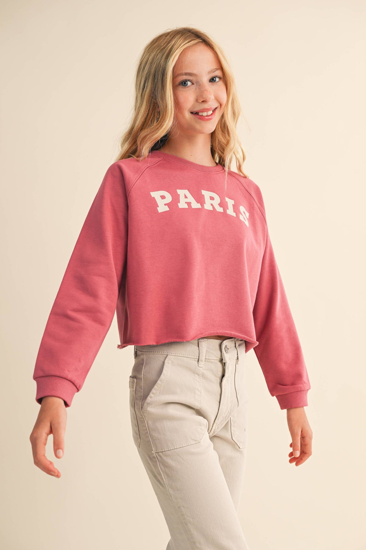 Paris Cropped Sweatshirt