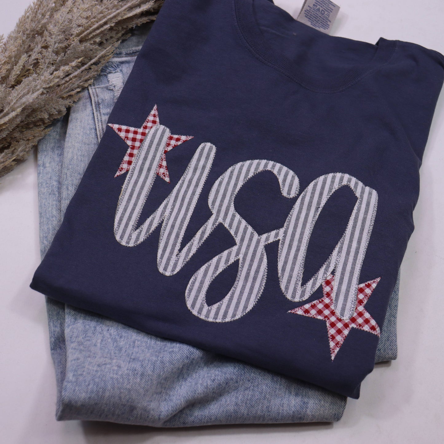 Denim USA Patriotic 4th of July Short Sleeve