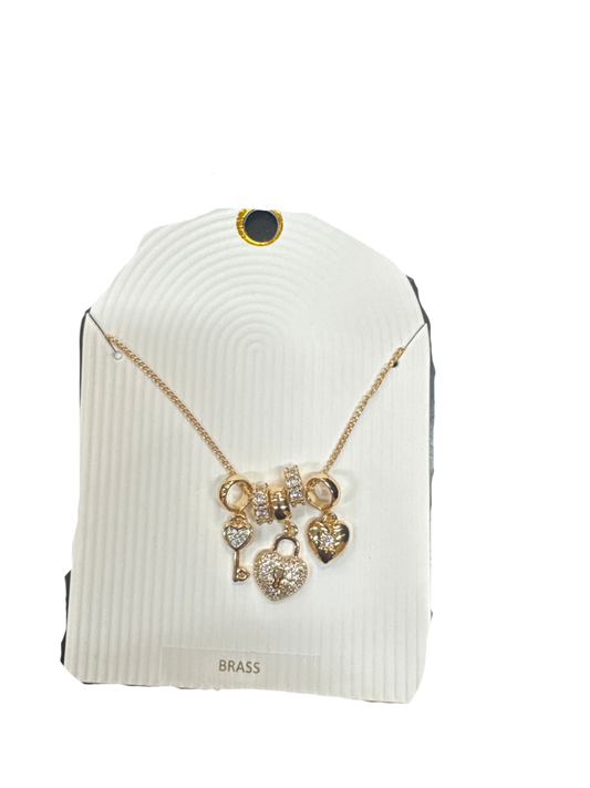 Heart and Key Necklace