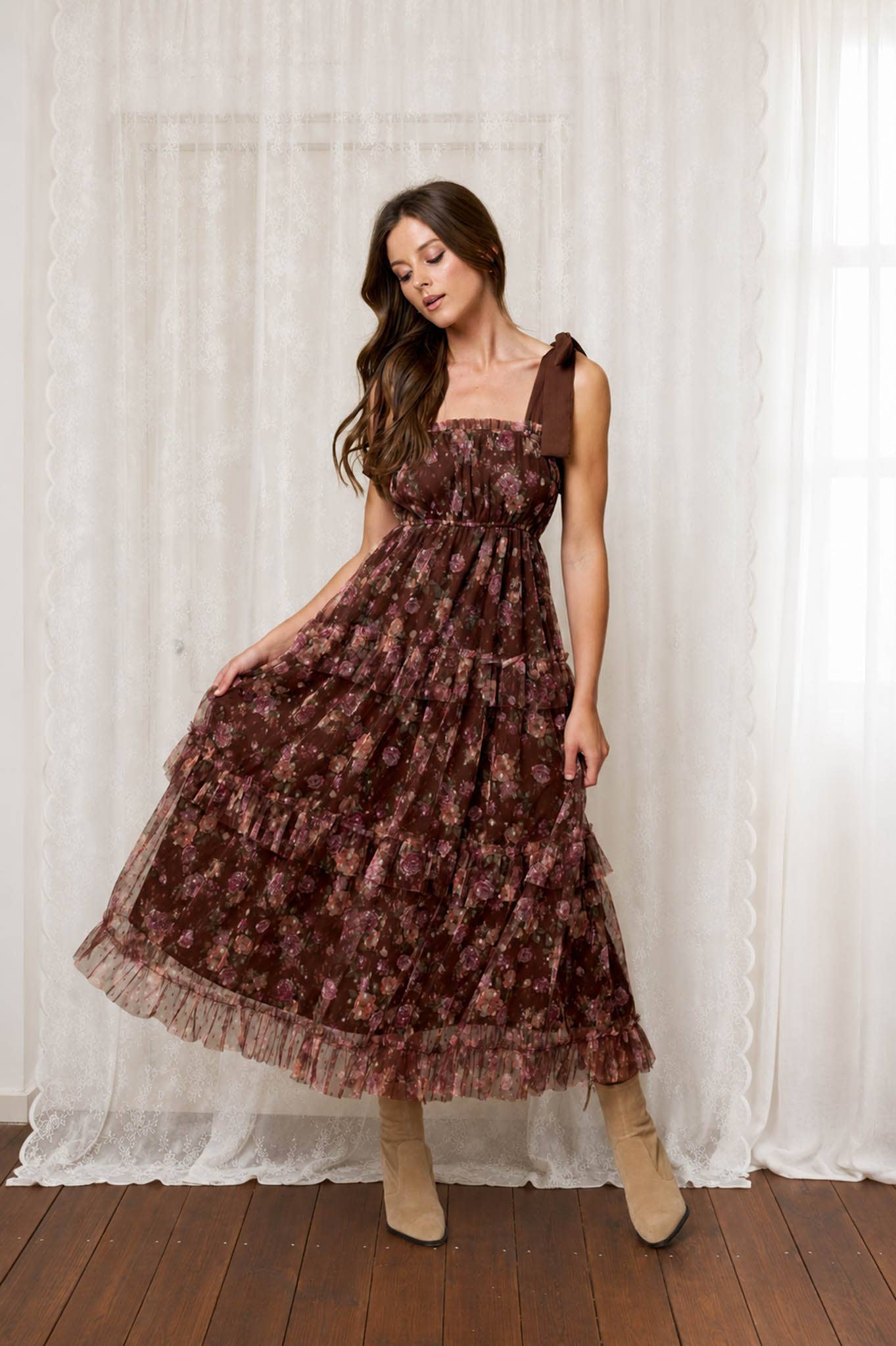 Floral Chiffon Dress