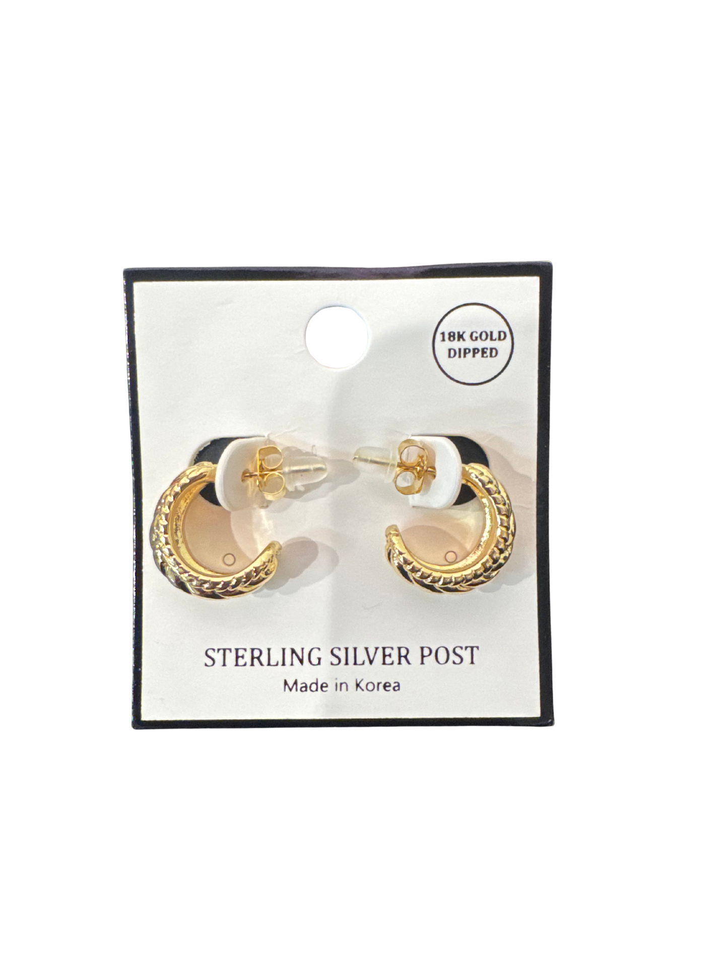 Gold Twist Hoops
