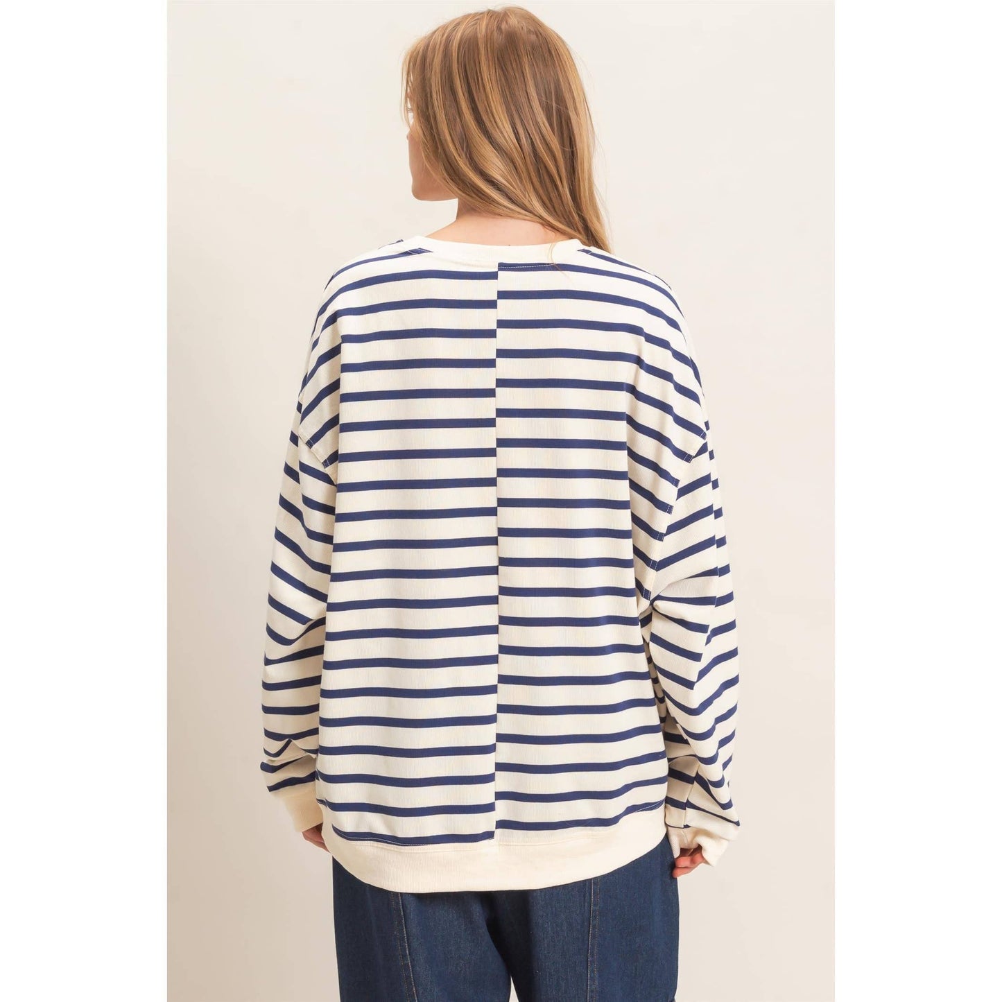 Striped Long Sleeve Pullover
