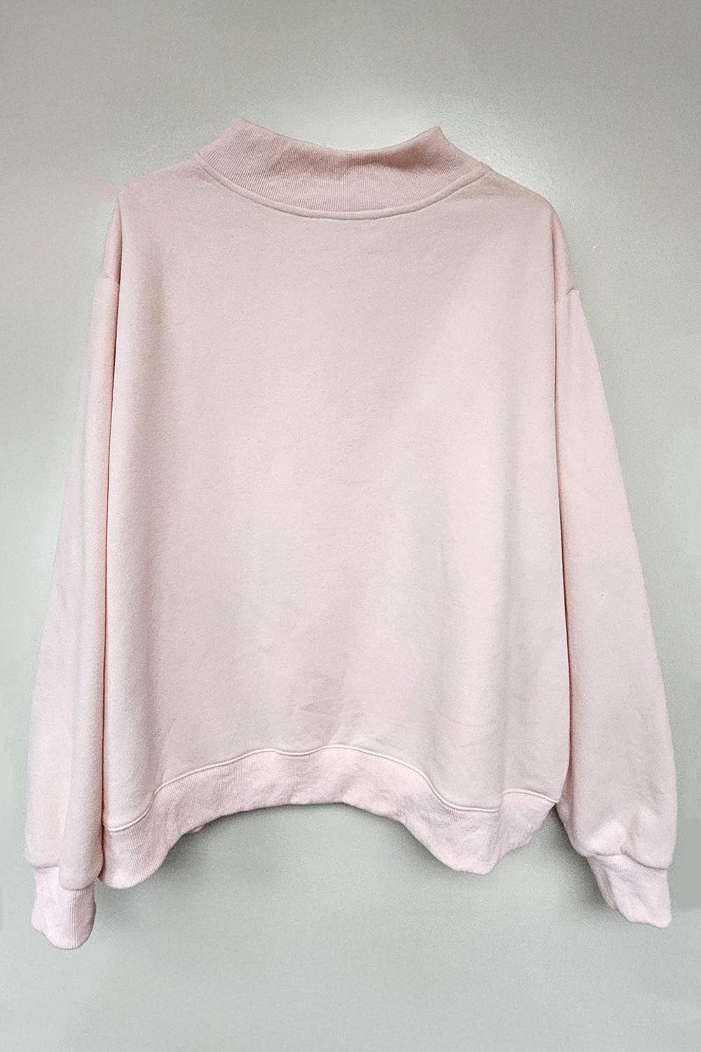 'BLESSED' Embroidered Mockneck