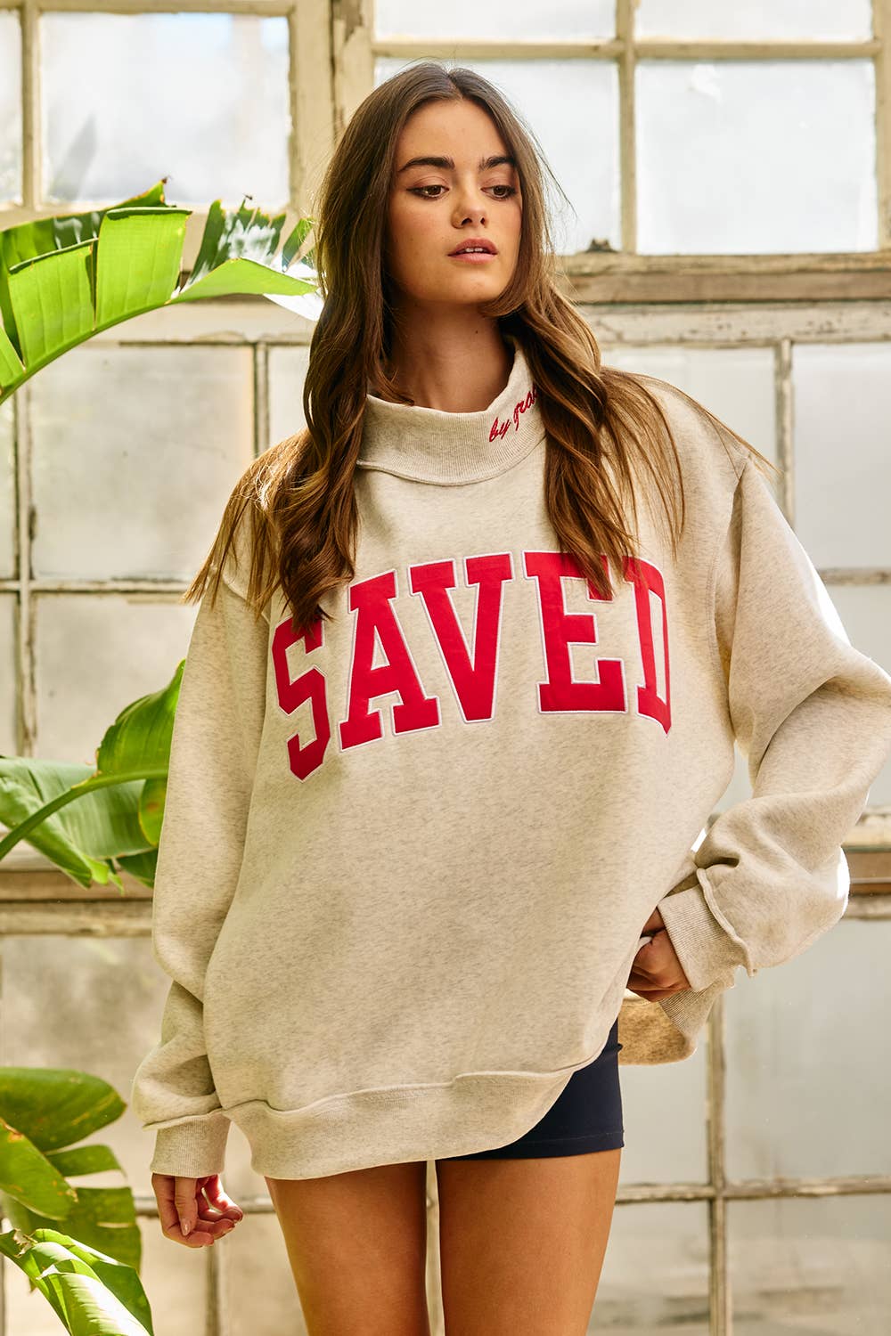 SAVED Embroidered Sweatshirt