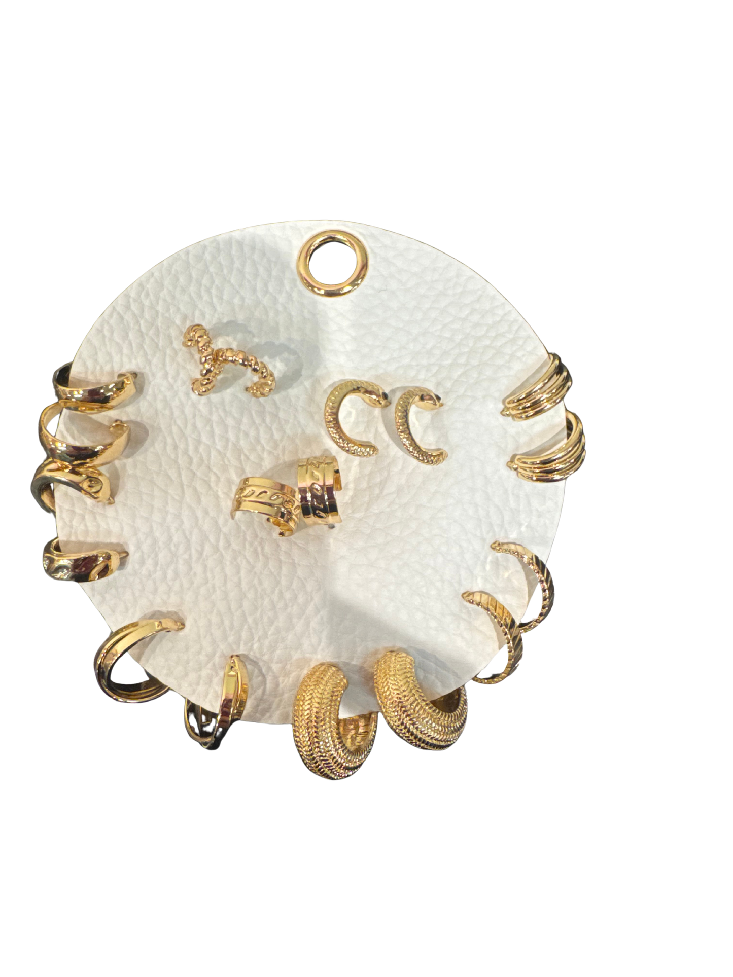 Dainty Textured Hoop Set