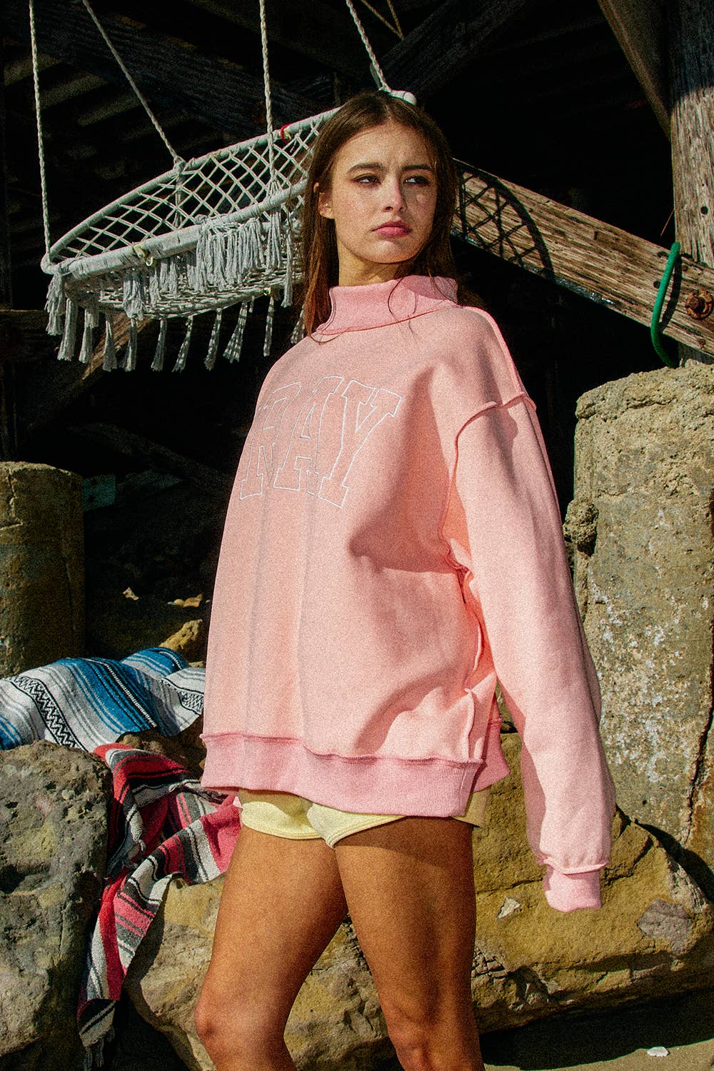 PRAY Mock Neck Sweatshirt