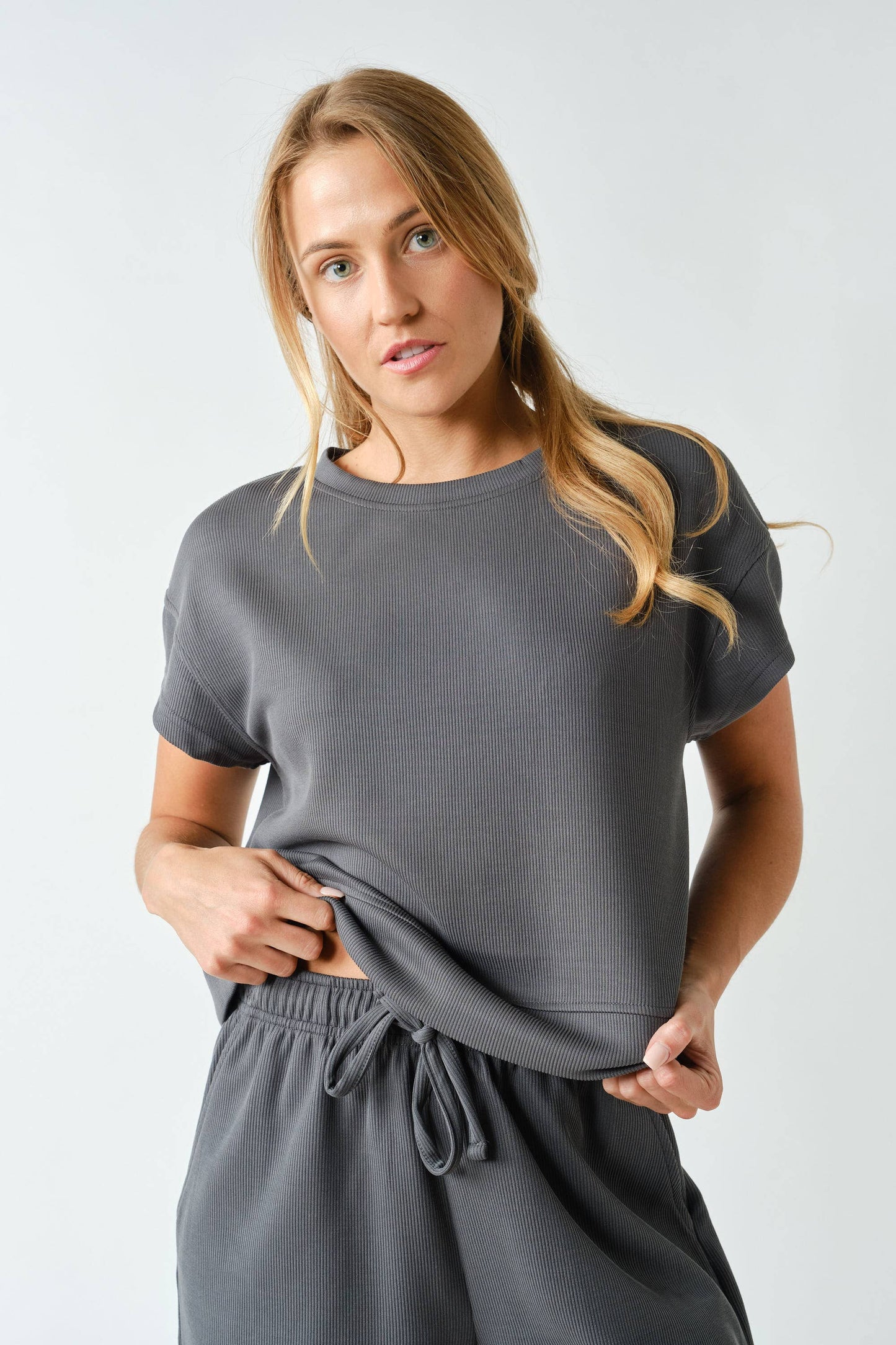 Luxe Rib Tee Set