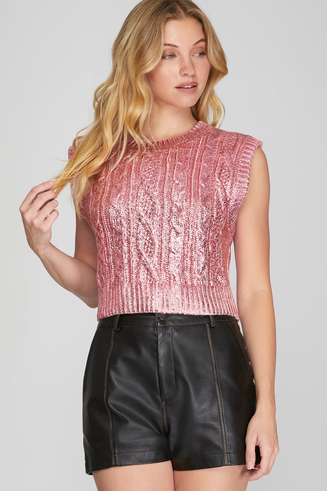 Eliza Metalic Top