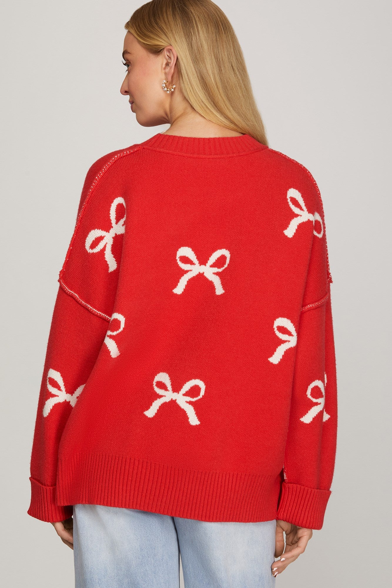 Christmas Tradtions Bow Sweater