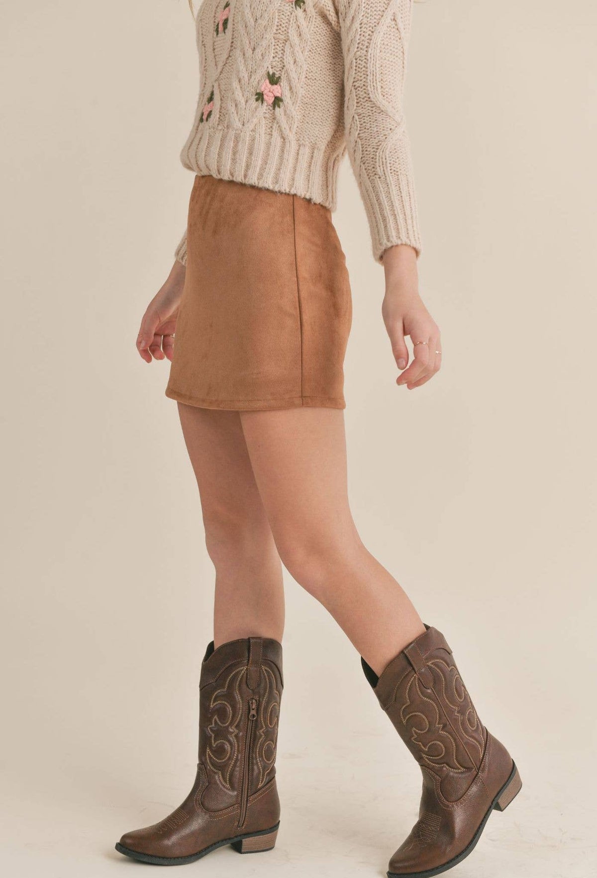 Rylie Suede Skirt