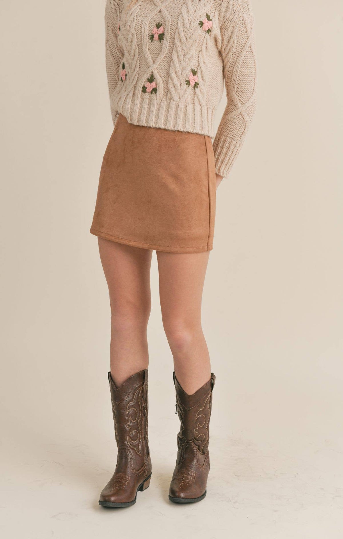 Rylie Suede Skirt