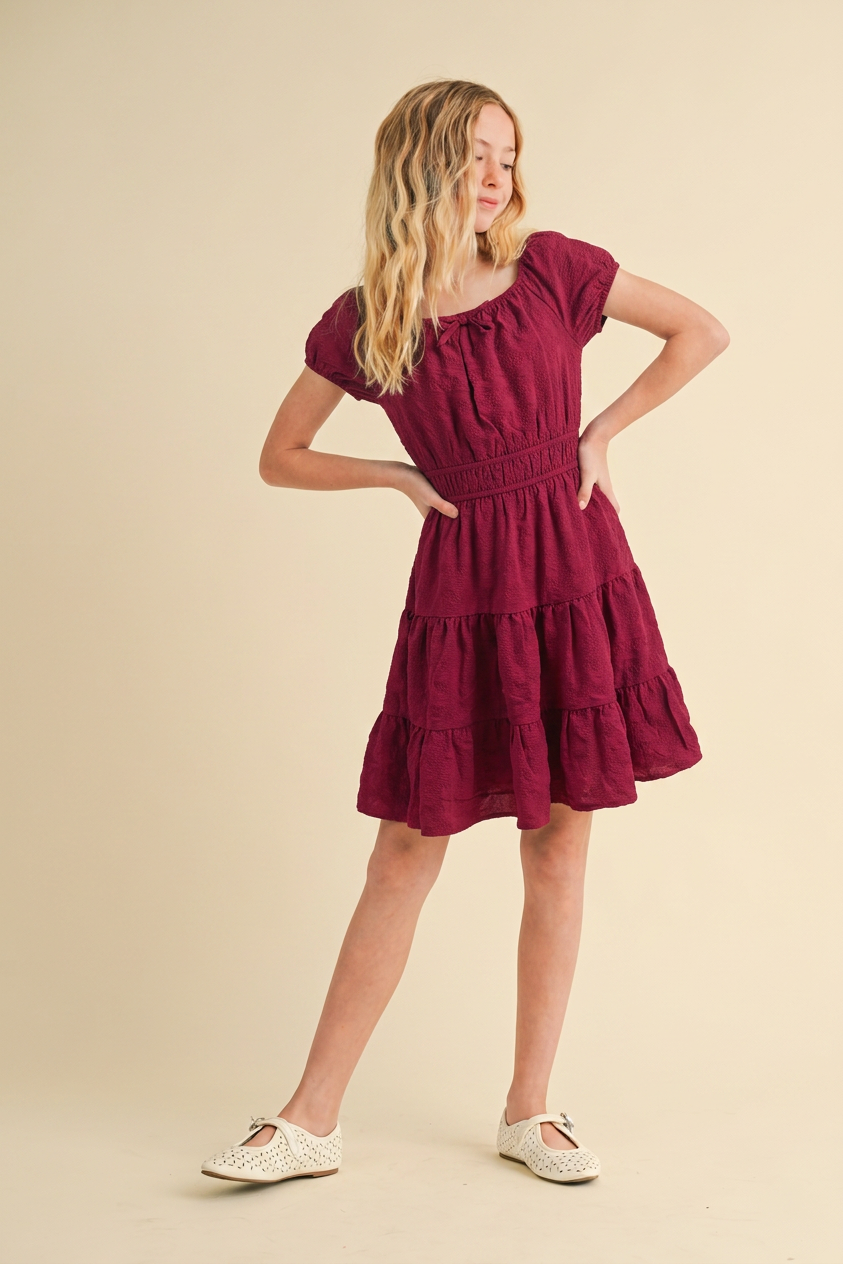 Macy Maroon Dress
