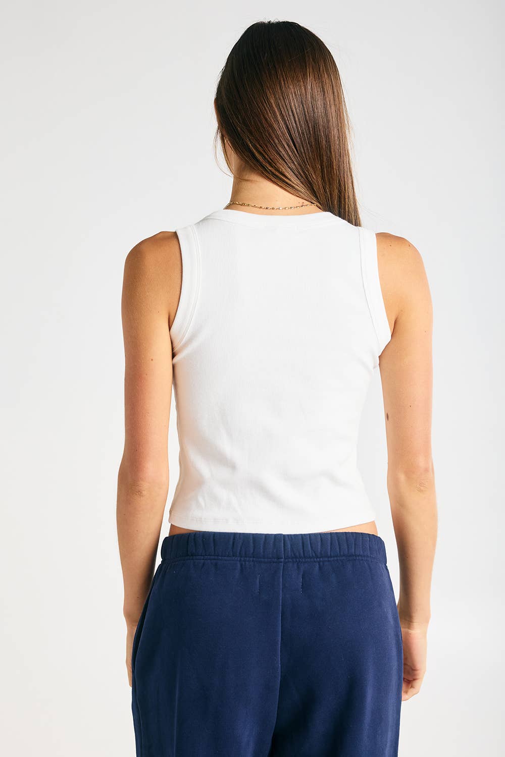Tennessee Embroidered Ribbed Tank Top