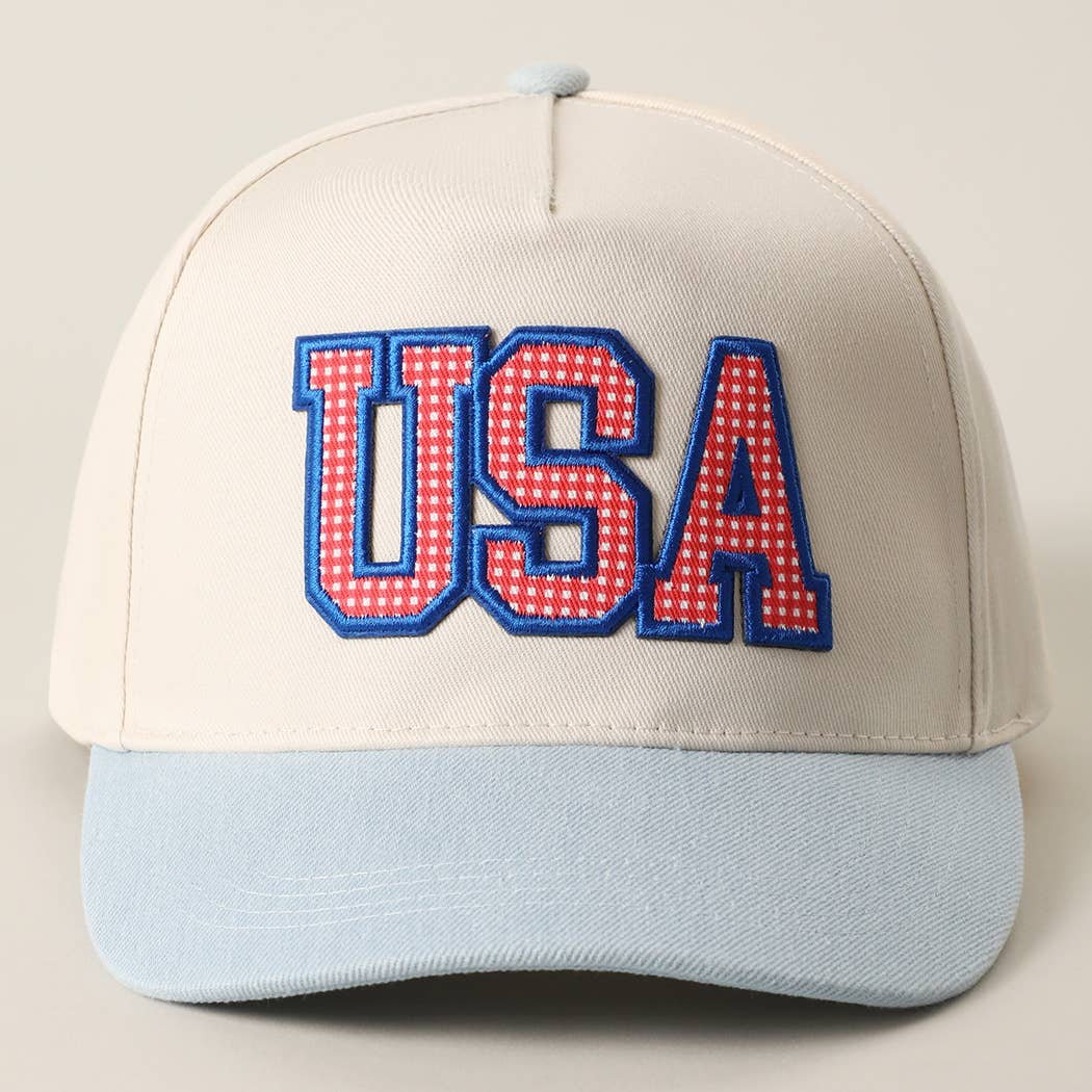 USA Patch Denim Baseball Cap
