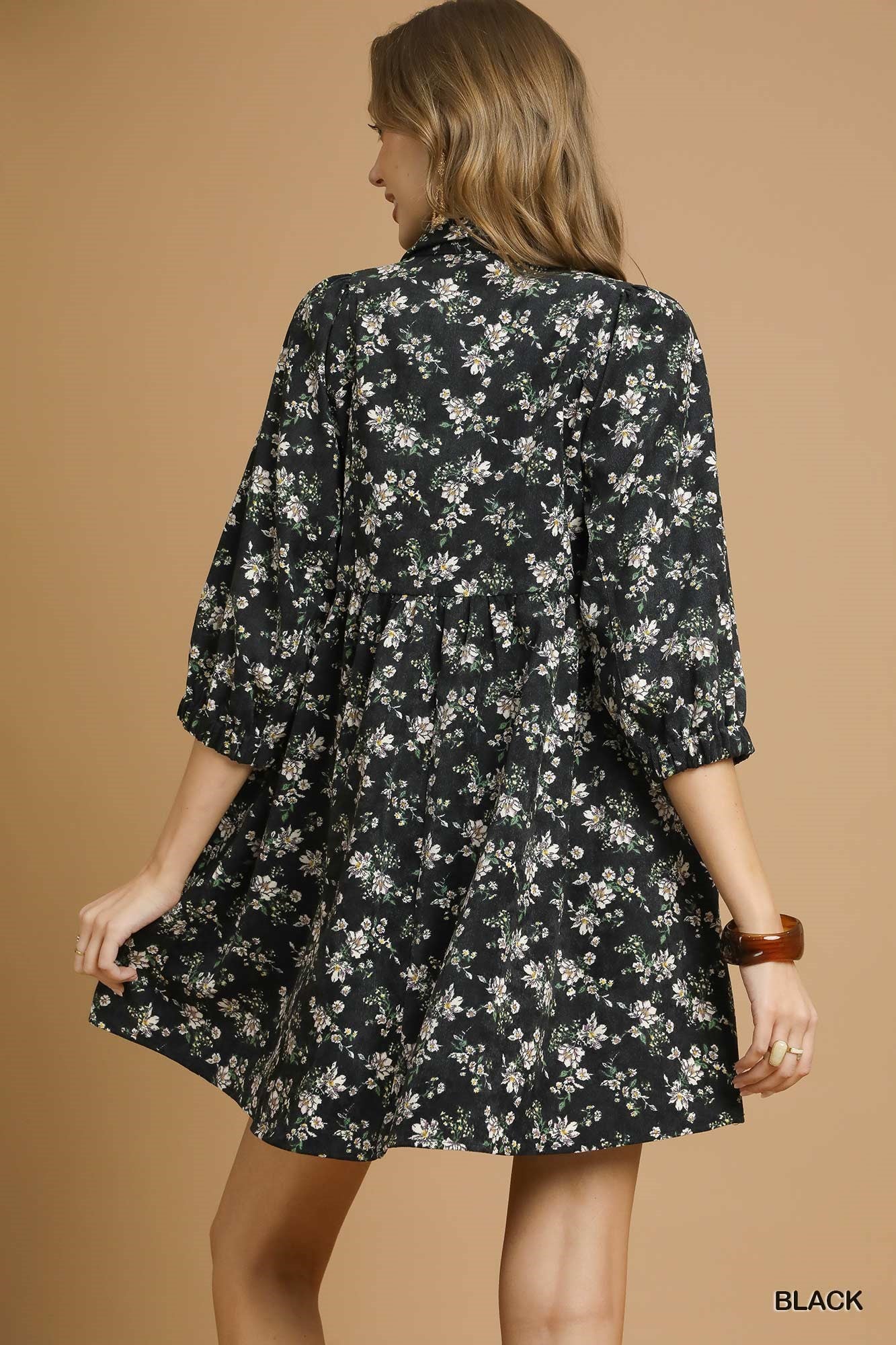 Flower Patch Cord Dress