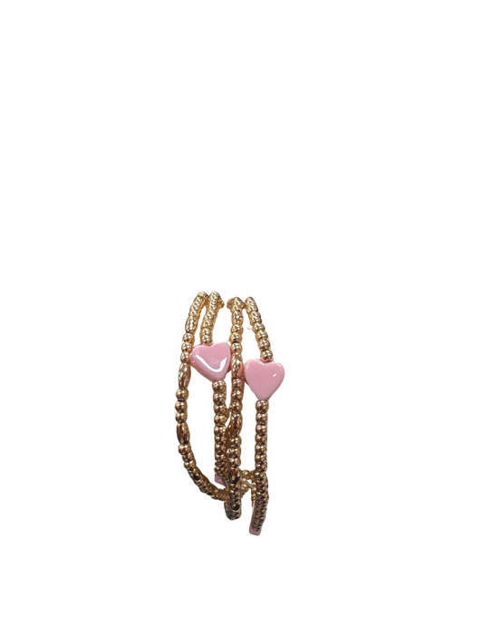 Pink Heart Bracelet