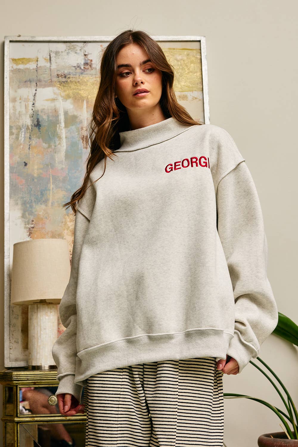 "GEORGIA" Mock Neck