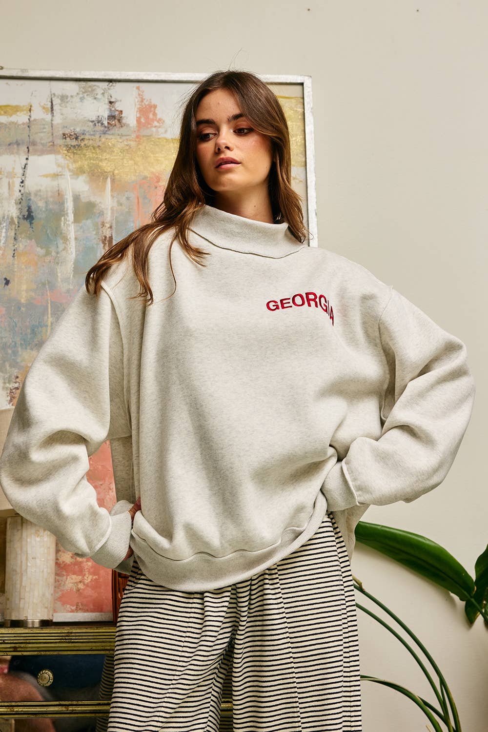 "GEORGIA" Mock Neck