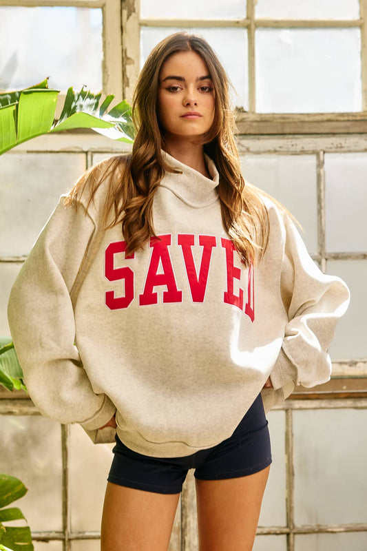SAVED Embroidered Sweatshirt
