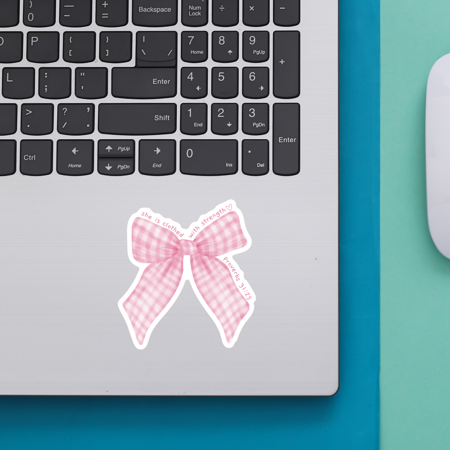 Coquette Bow Bible Sticker | Christian Stickers | Faith