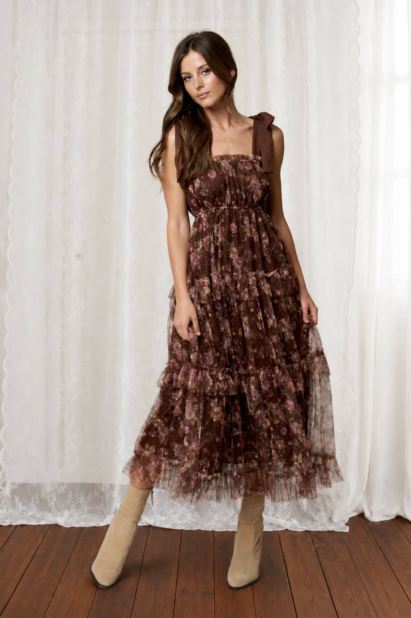 Floral Chiffon Dress