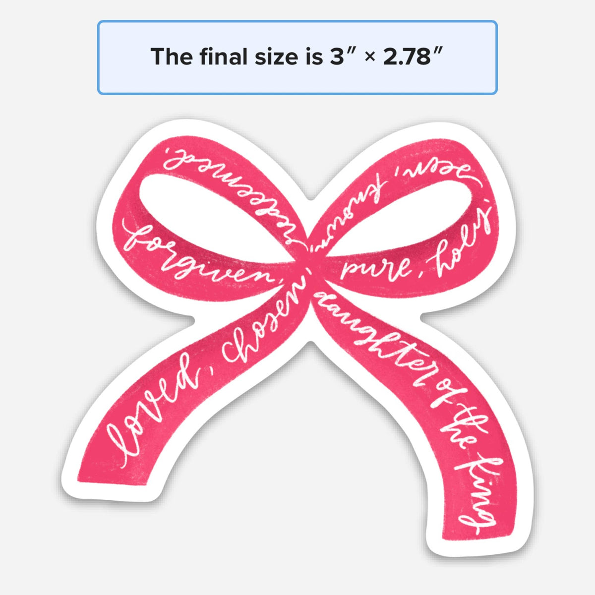 Daughter of the King Sticker