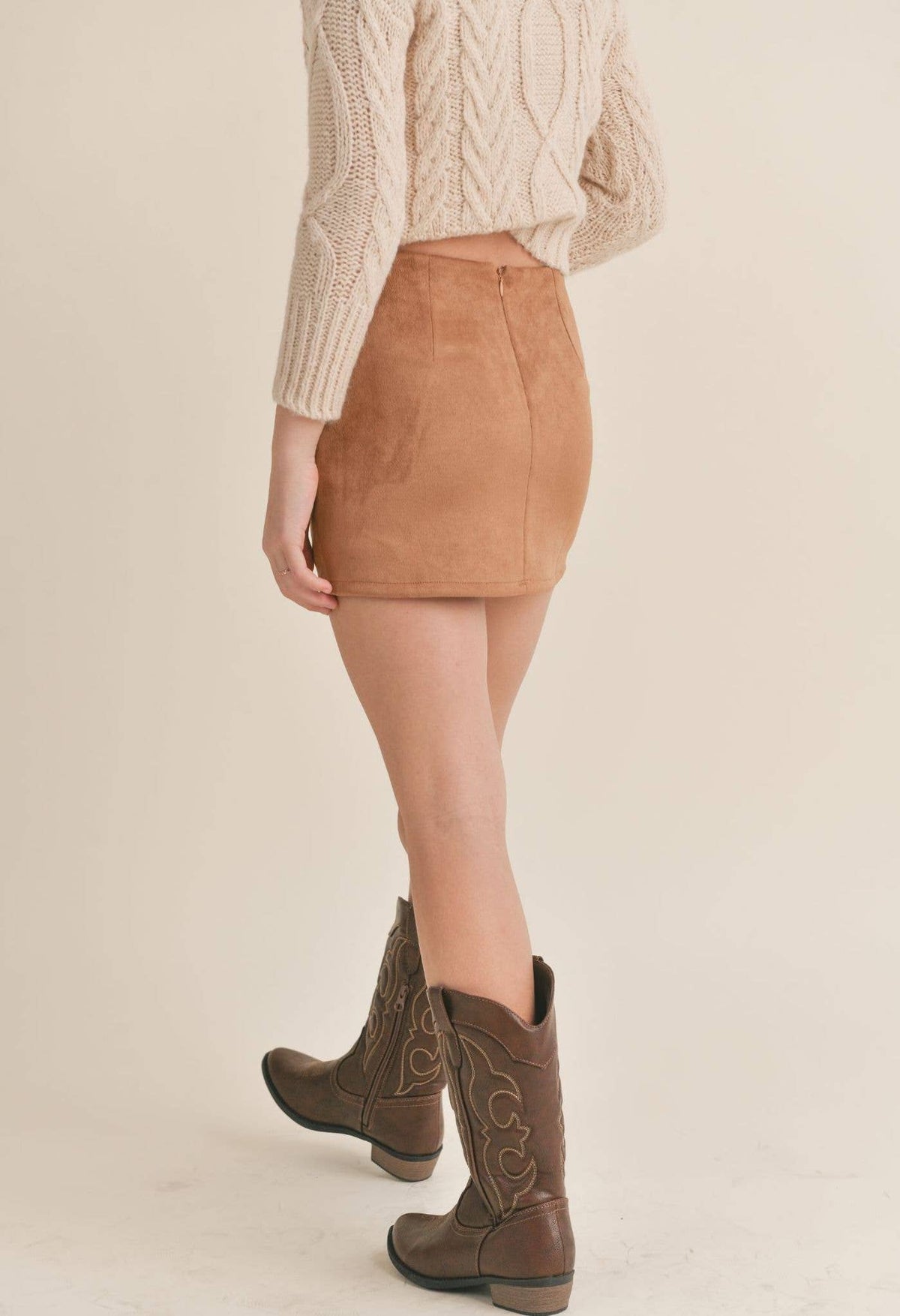 Rylie Suede Skirt