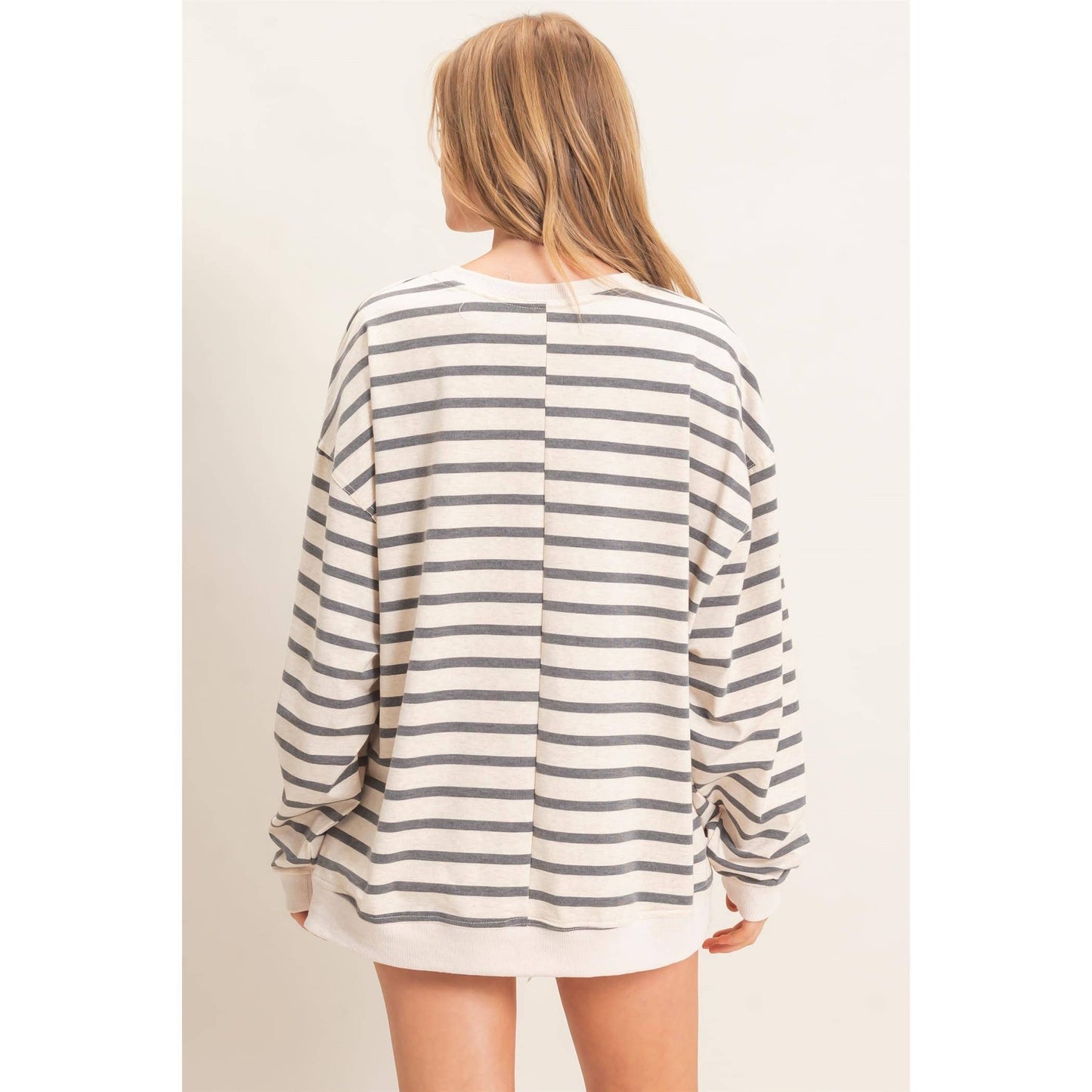 Striped Long Sleeve Pullover