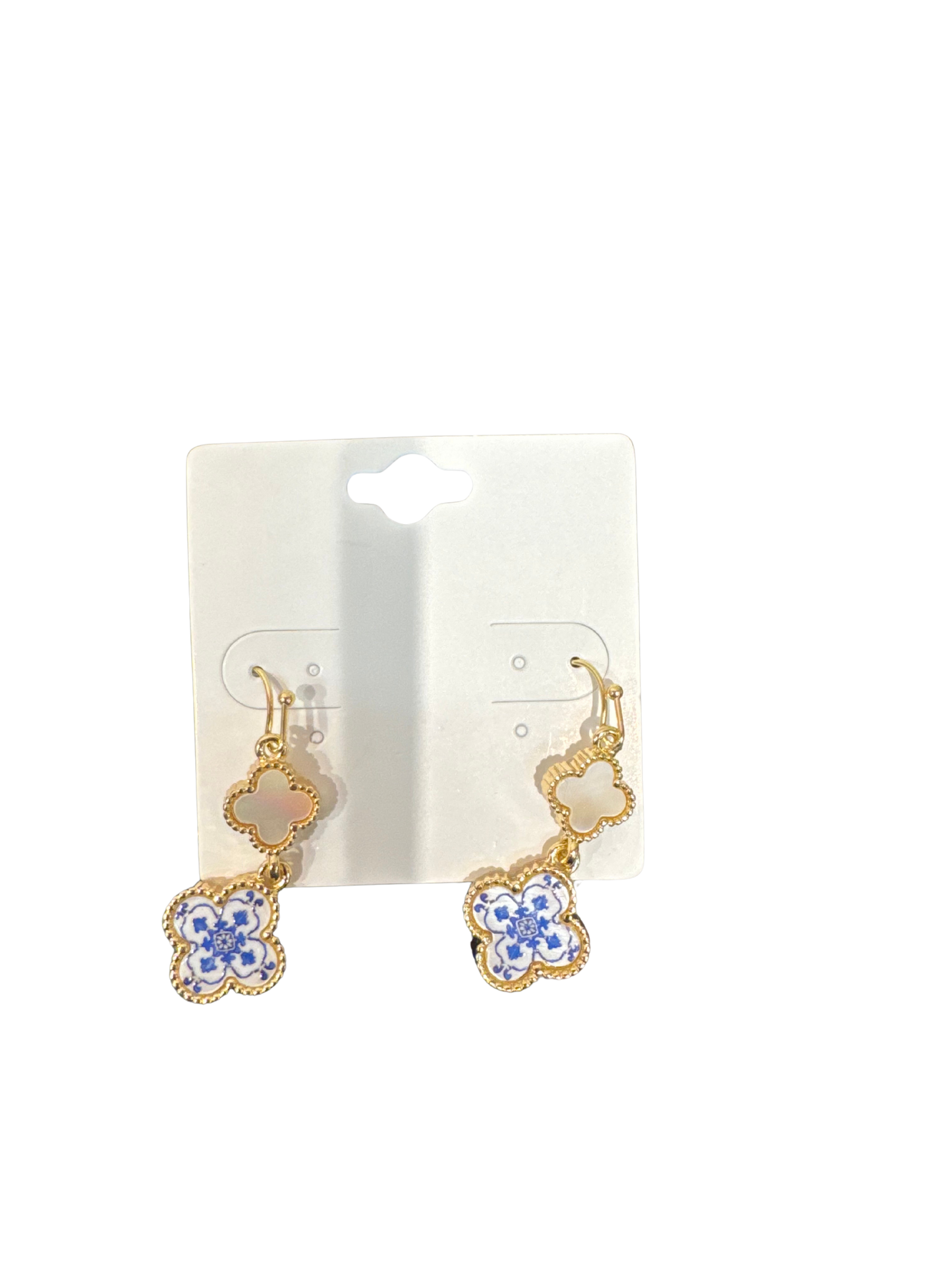Floral Clover Earrings