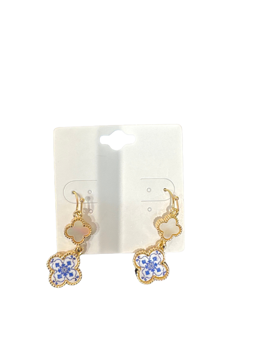Floral Clover Earrings