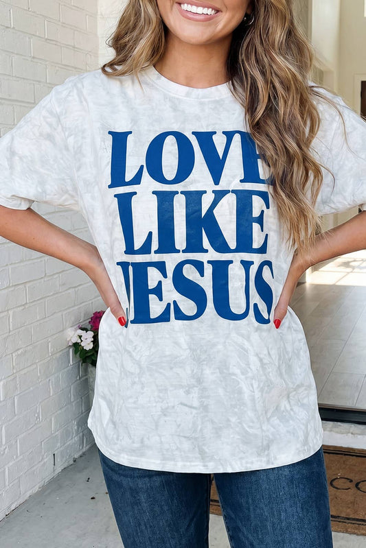 LAS Camouflage Love Like Jesus Oversized T Shirt