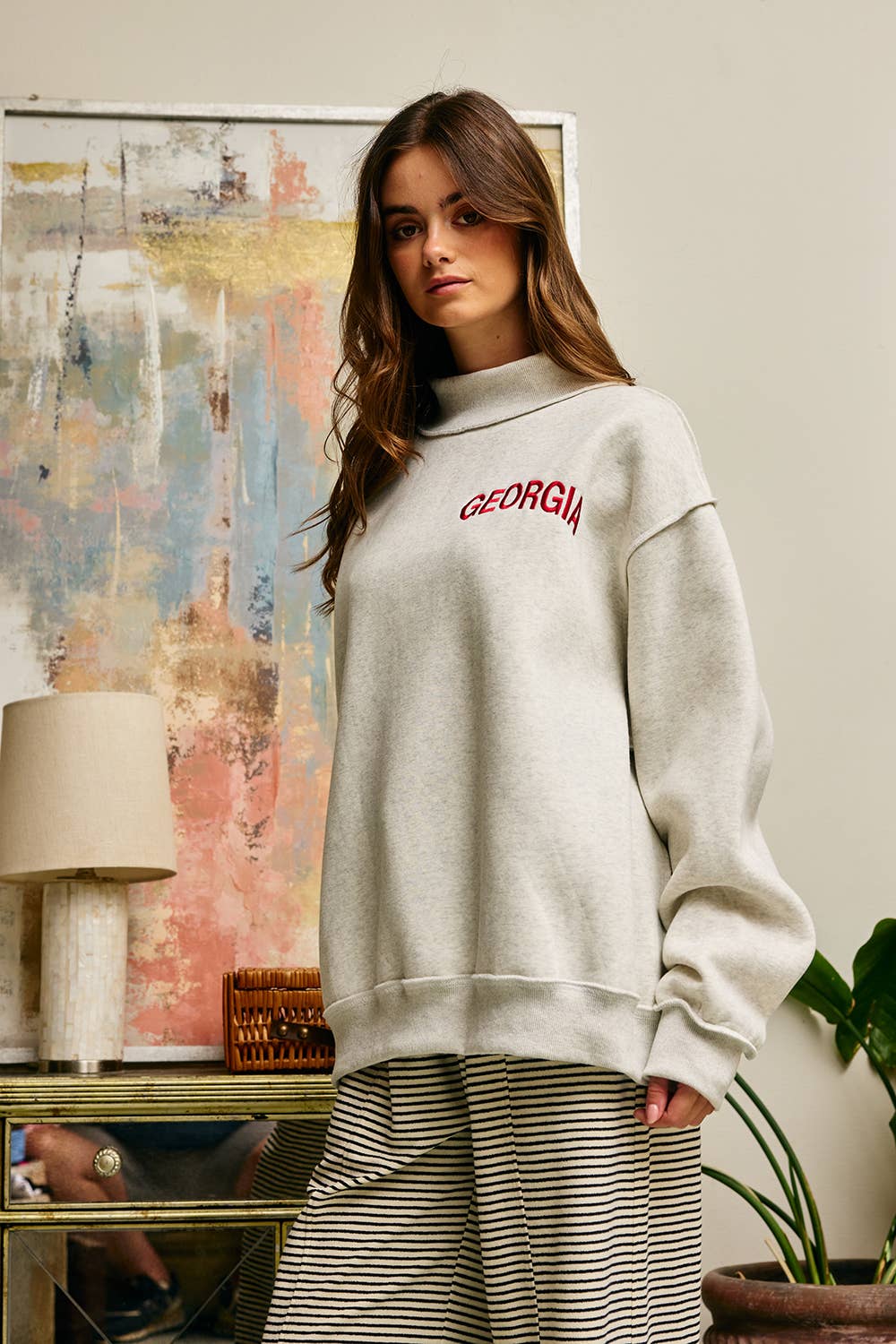 "GEORGIA" Mock Neck