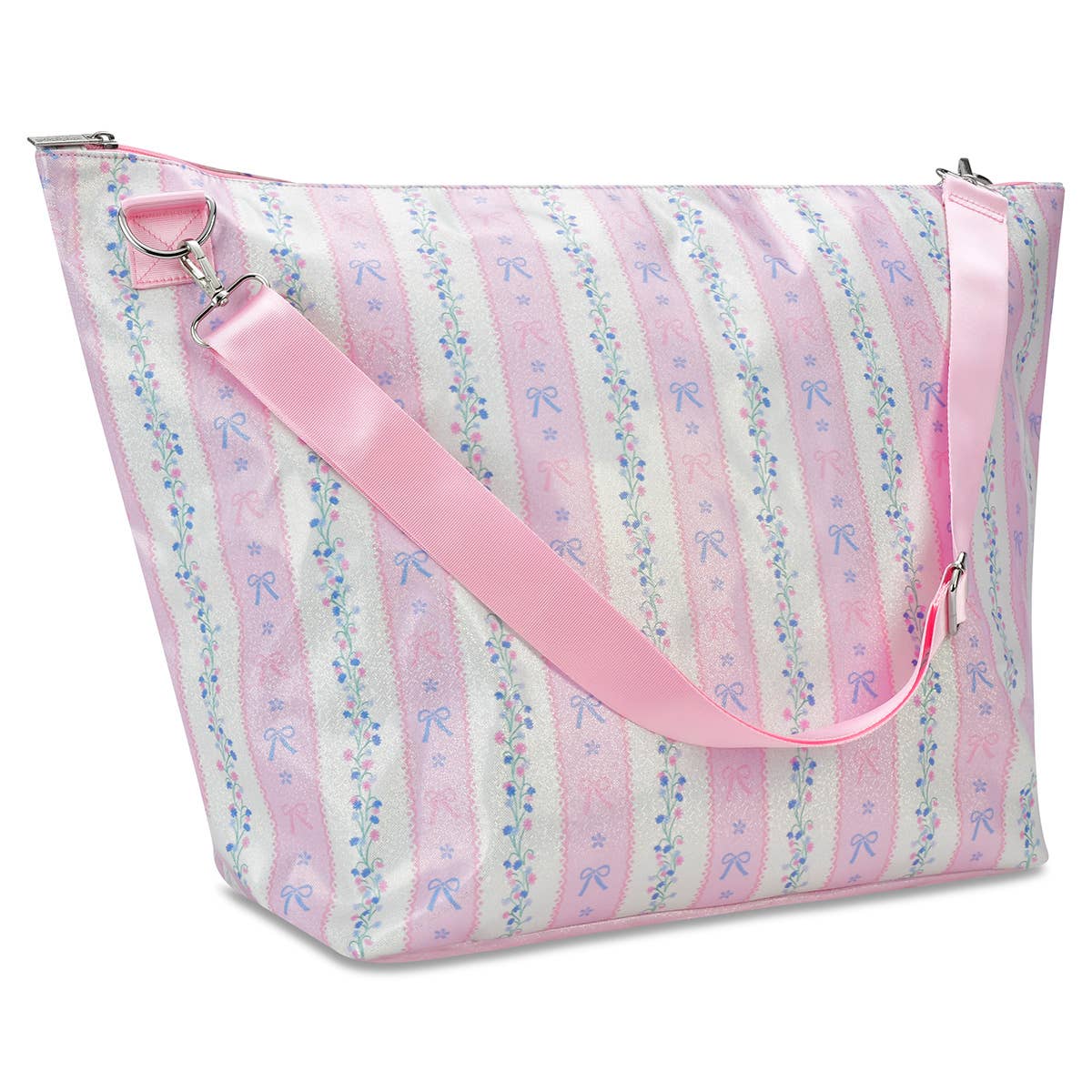 Floral Stripes Weekender Bag
