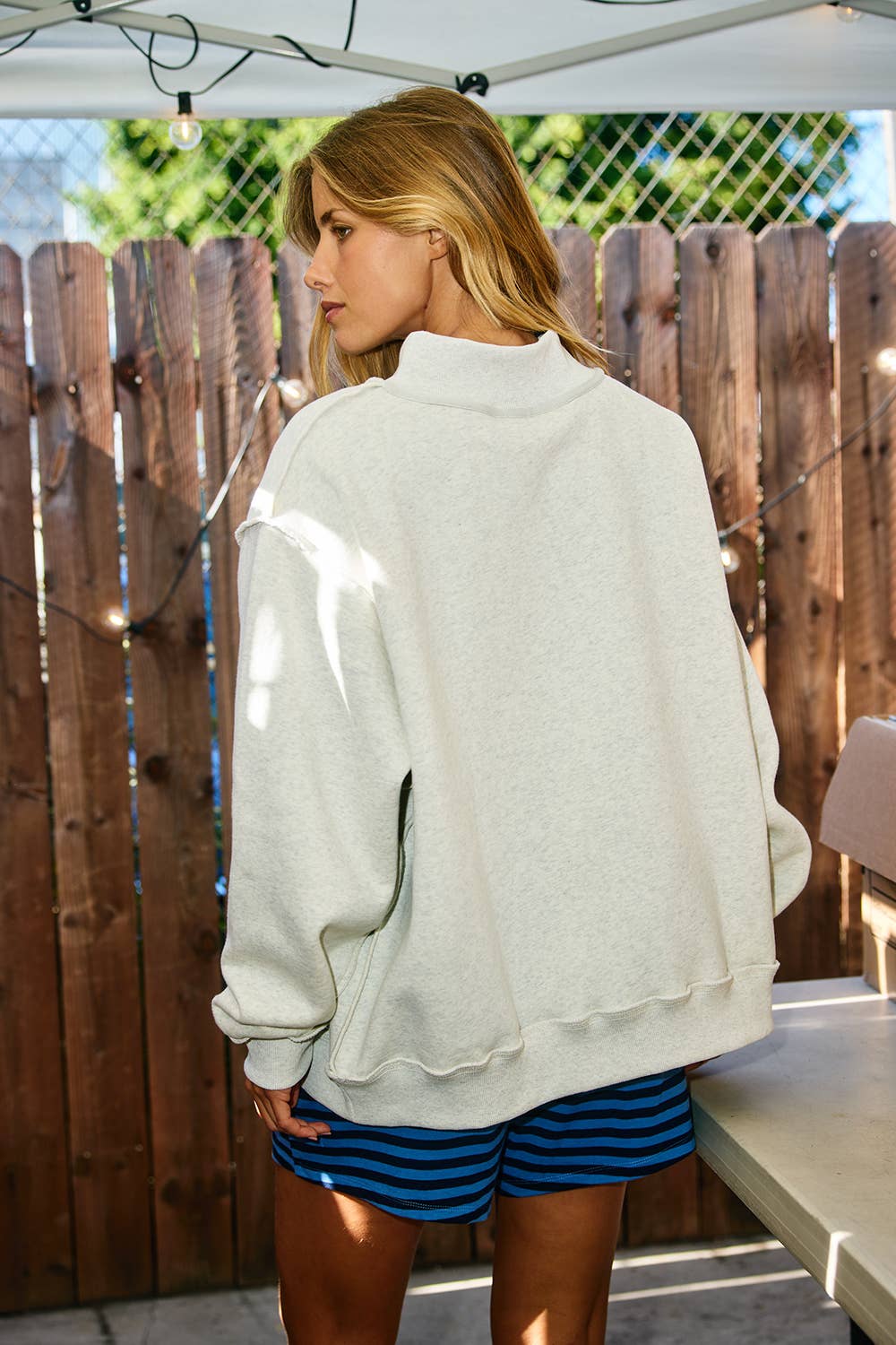 'WWJD & AMEN' Reversible Mock Neck