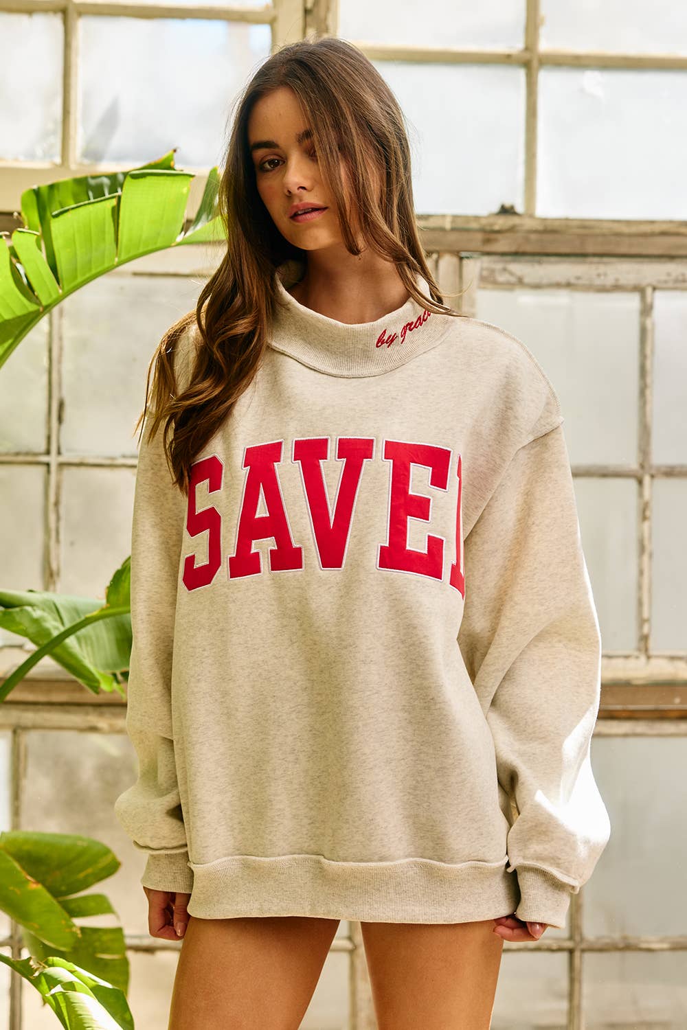 SAVED Embroidered Sweatshirt