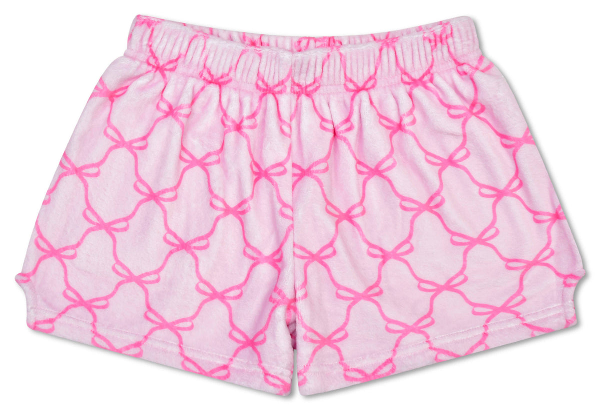 Sweet Trellis Bow Plush Shorts