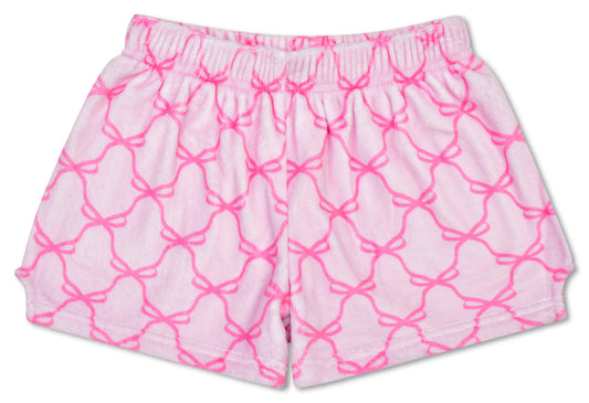 Sweet Trellis Bow Plush Shorts